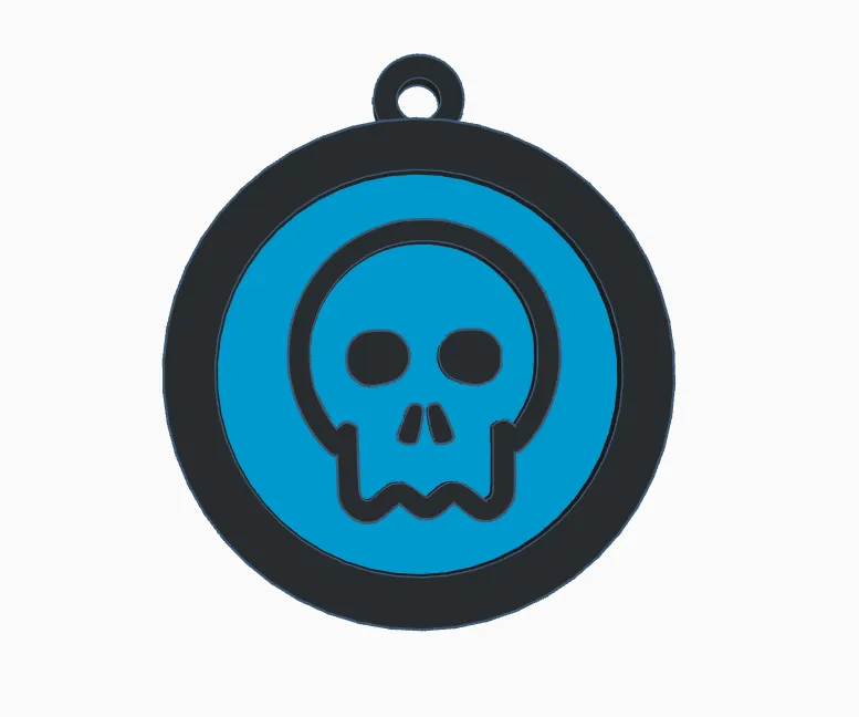Skull Key Chain Version 2 by LitBhullar
