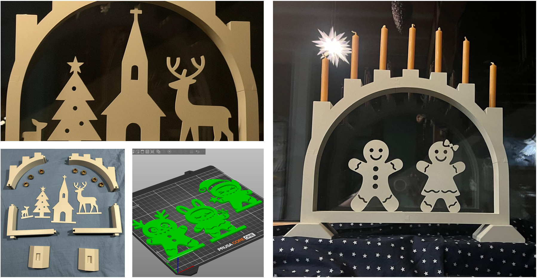 Lightbow / Lichtbogen - a modern interpretation with changeable scene (now with "Xmas Gingerbread Bubus")