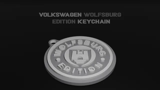 VW/Audi Wolfsburg edition keychain emblem