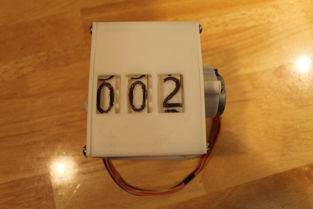 Mechanical counter by Tabletop Robotics Download free STL model