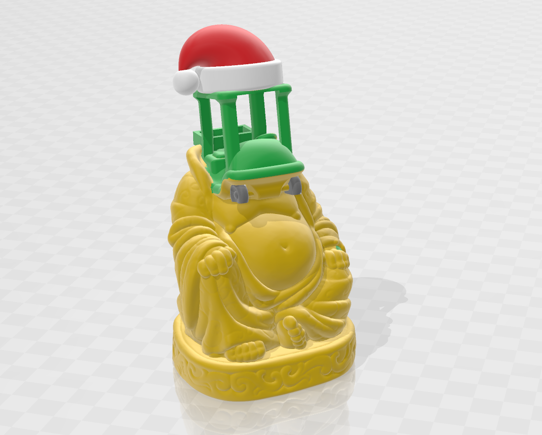 Budda Christmas E3D Buggy 3D model thumbnail