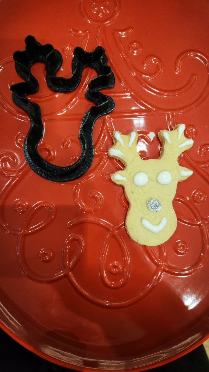 Raindeer Cookie Cutter by Francois Download free STL model Raindeer Cookie Cutter by Francois Download free STL model