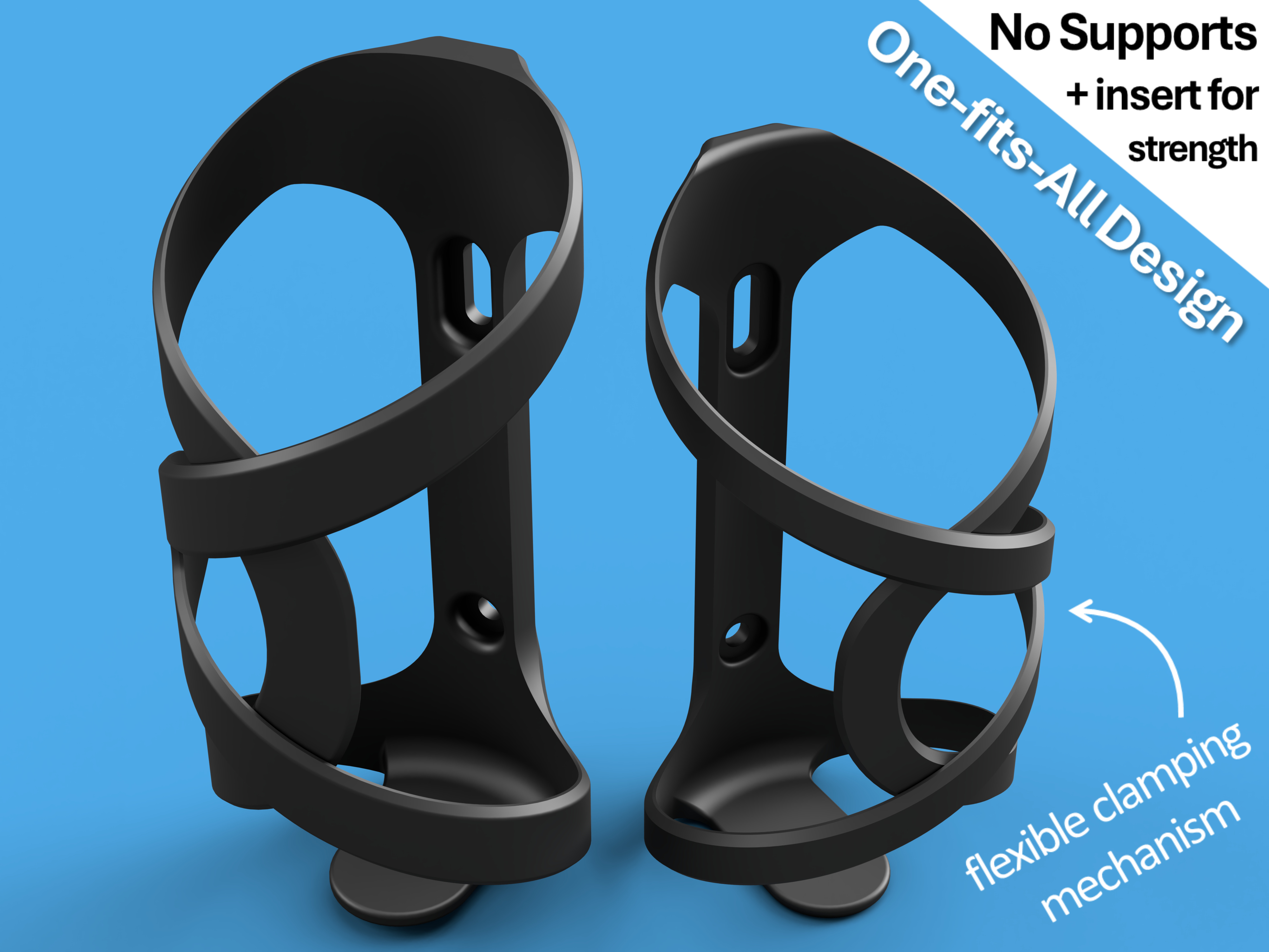 Bottle Cage 3D model thumbnail