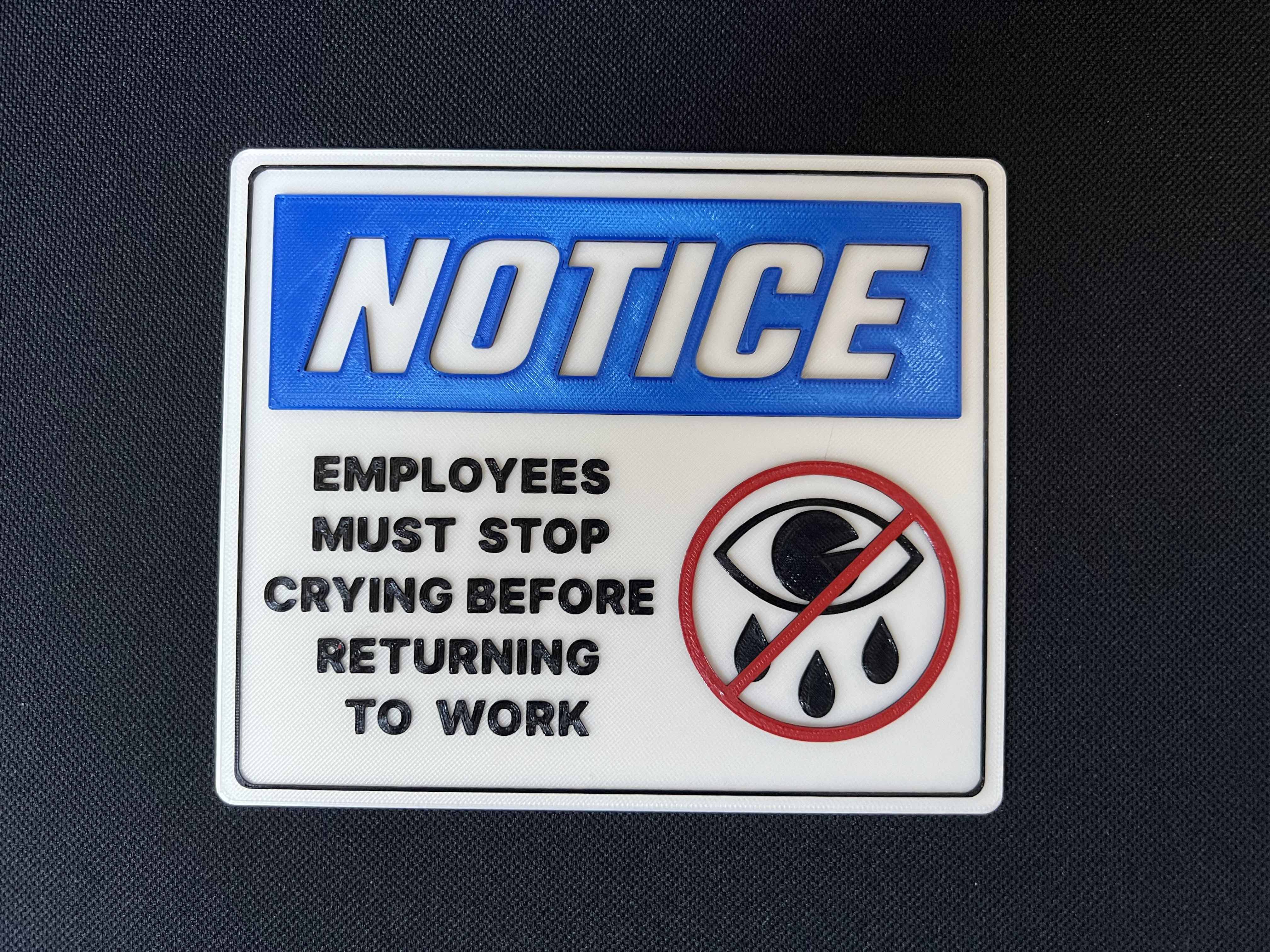 employees-must-stop-crying-before-returning-to-work-decal-by-dnlflf