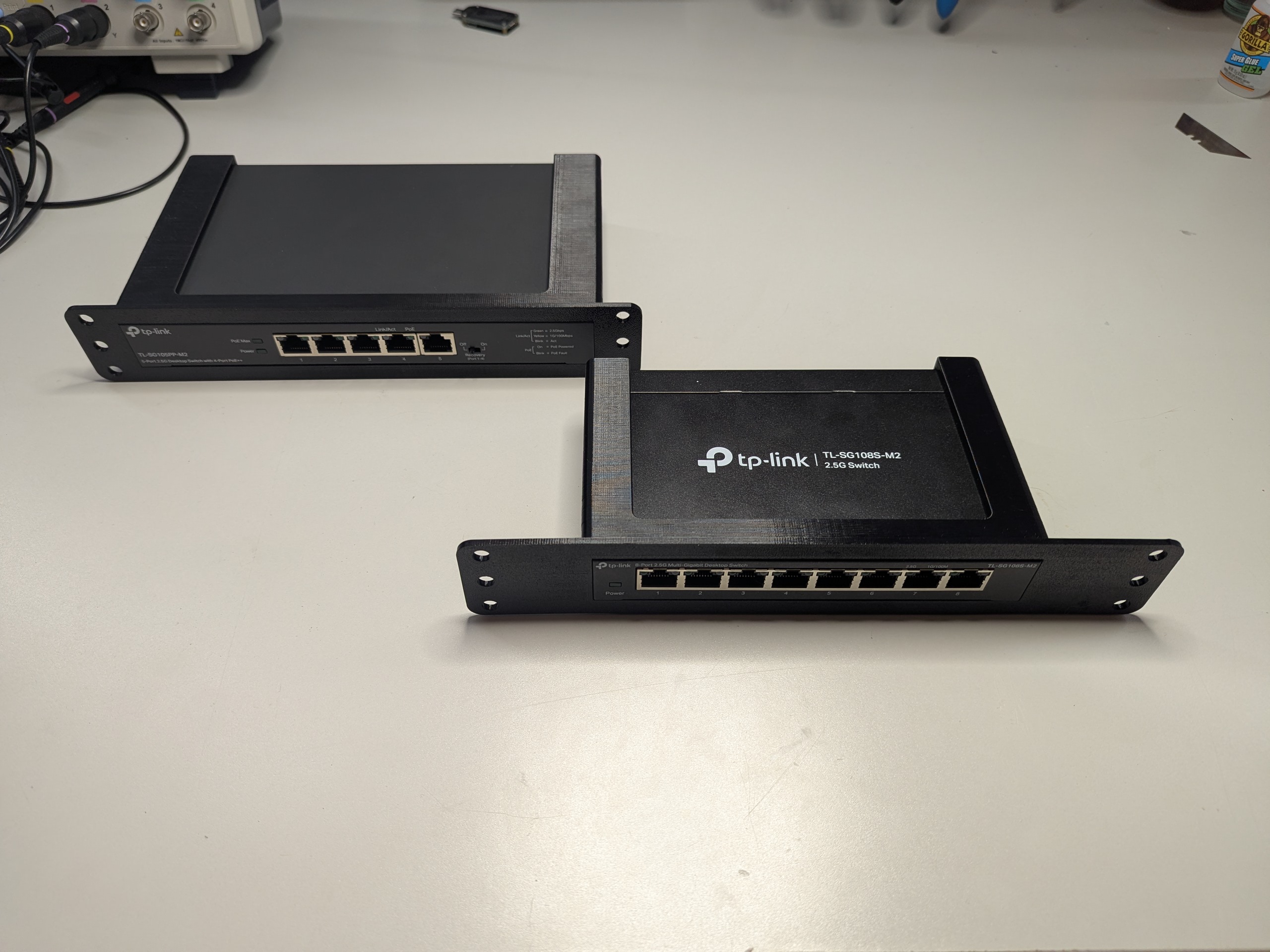 TP-Link router 10" rack adapters