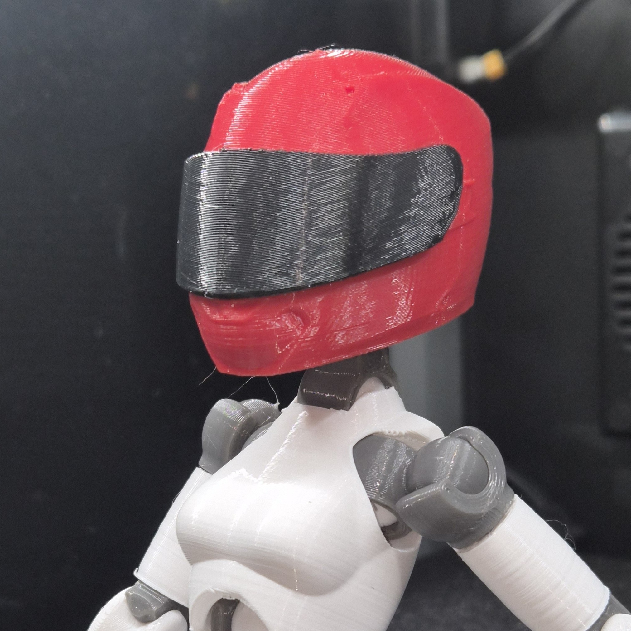 Carbon 13 Type-F Motorcycle Helmet with Posable Visor 3D model thumbnail