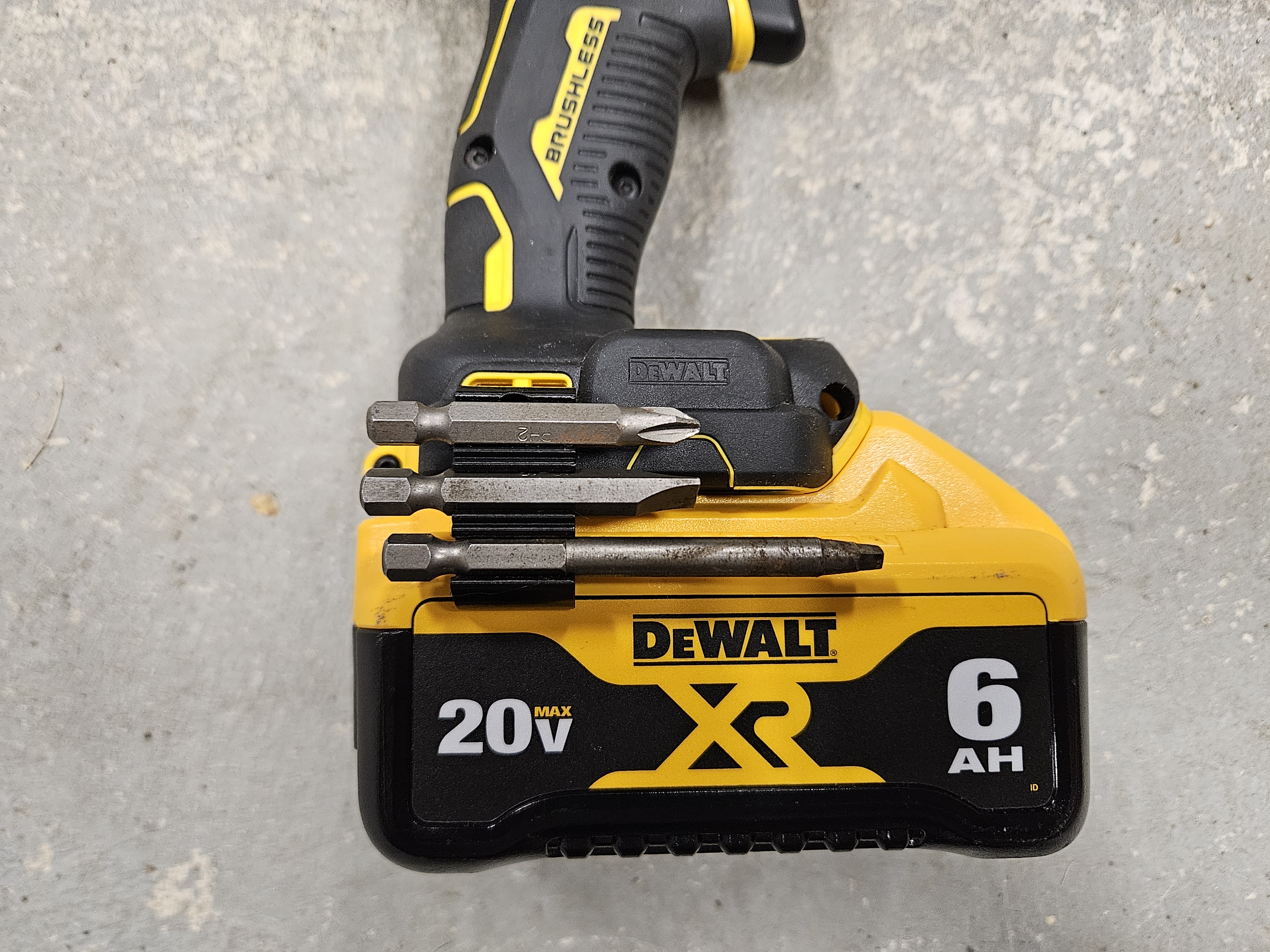 Double and Triple Hex Bit Holder for newest DeWalt Drill and Drivers (ToolConnect models)