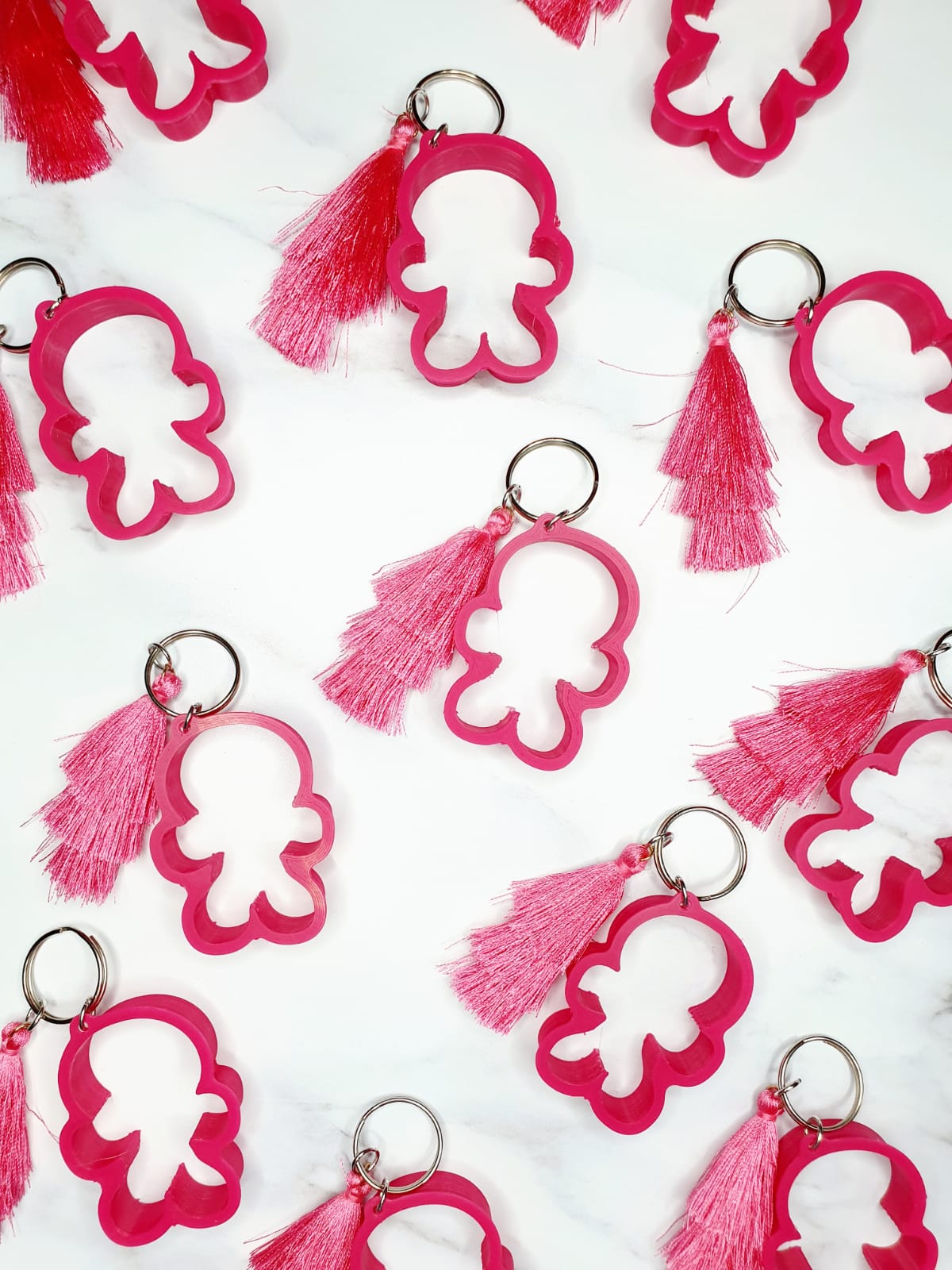Gingerbread Man Cookie Cutter Keychain