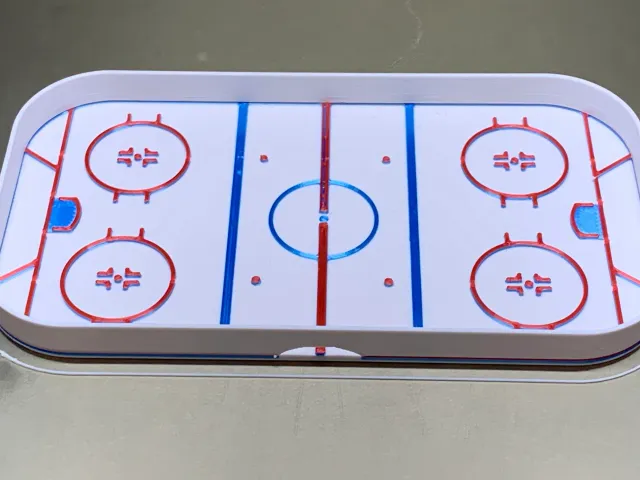 Hockey Rink soap dish with drainage