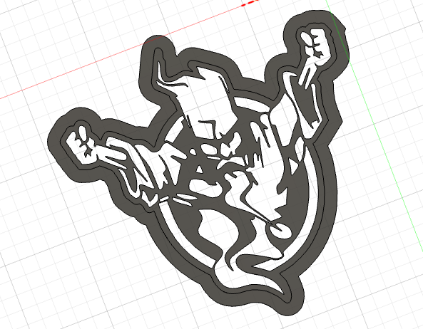 ID&T Thunderdome Cookie Cutter / Stamp