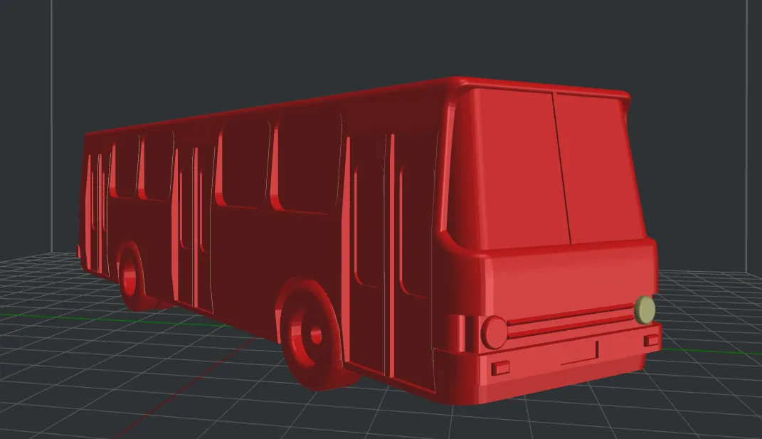 3D model Ikarus bus VR / AR / low-poly