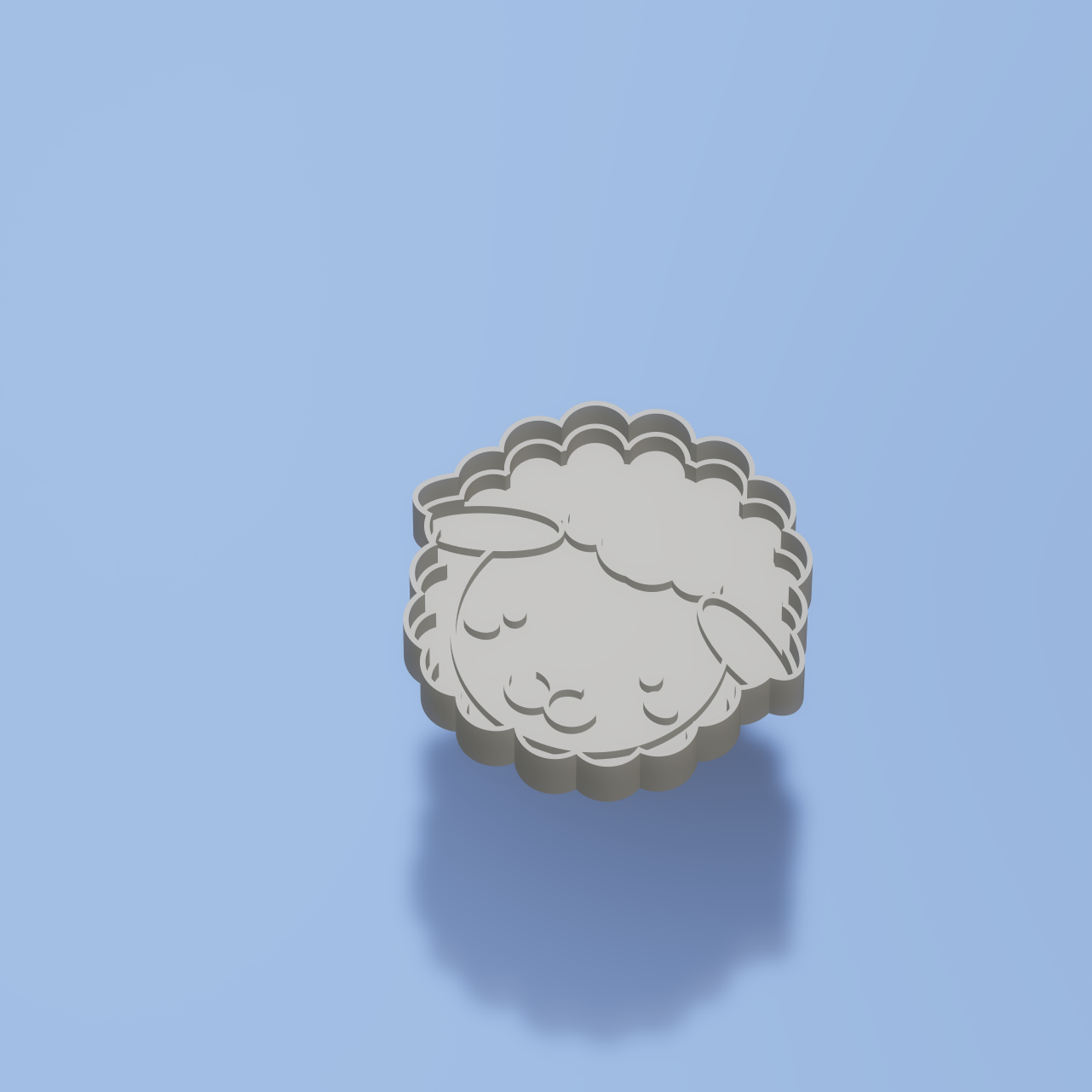 Sheep cookie cutter
