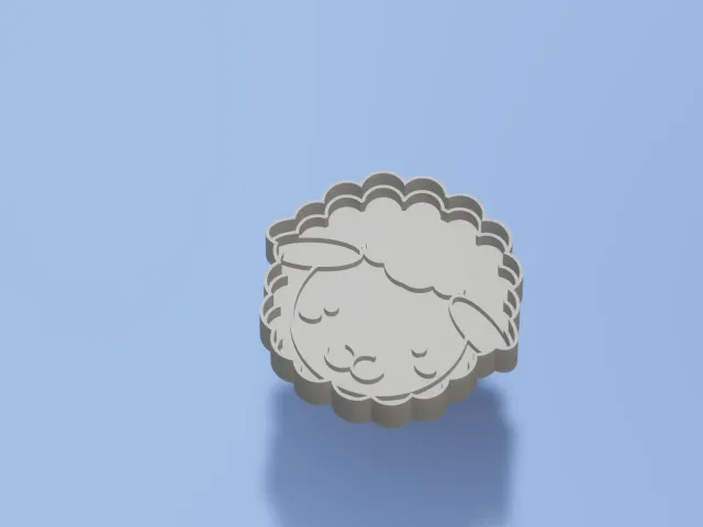 Sheep cookie cutter