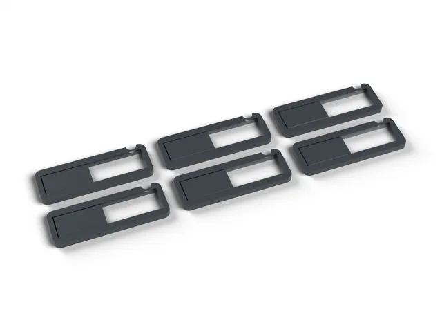 Webcam Cover - Print in Place Sliding Privacy Shutter for Laptops and Monitors, 6 Pack (OpenSCAD)