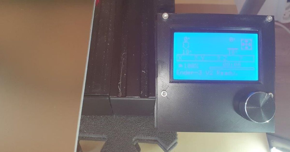 Ender 3 V2 Displayholder for a 12864 (CR-10) Display by Turricanus ...