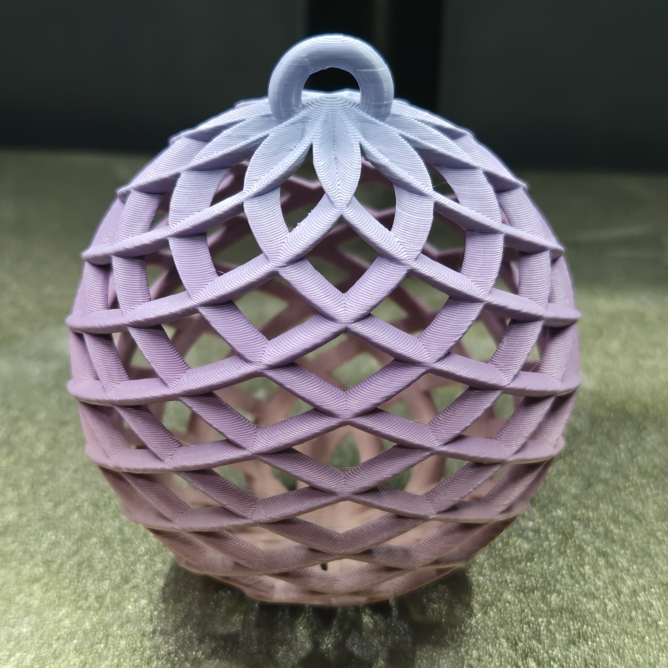 Spiral Christmas ball ornament