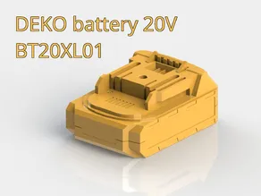 DEKO battery BT20XL01 Makita BL18x0B compatible wall holder by