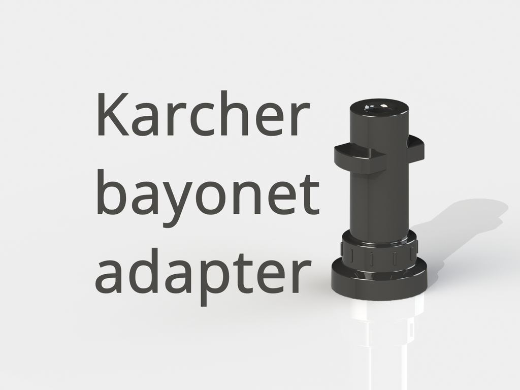 Karcher bayonet adapter