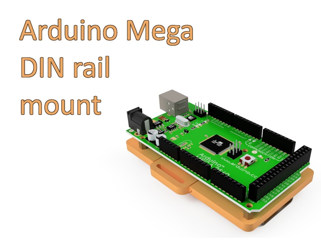 Arduino Mega DIN rail mount por KaosuNeko | Descargar modelo STL ...