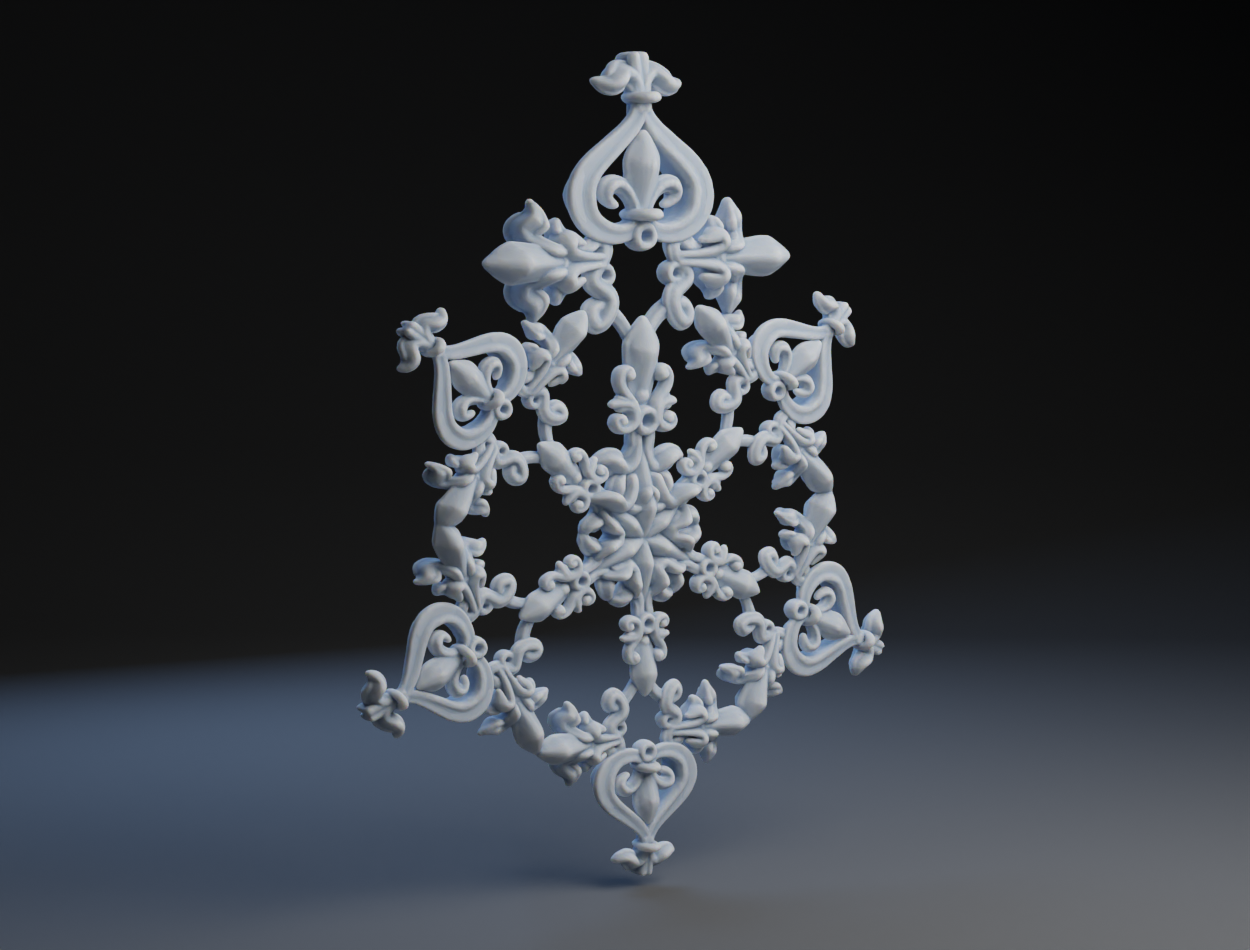 Gothic Cross Snowflake