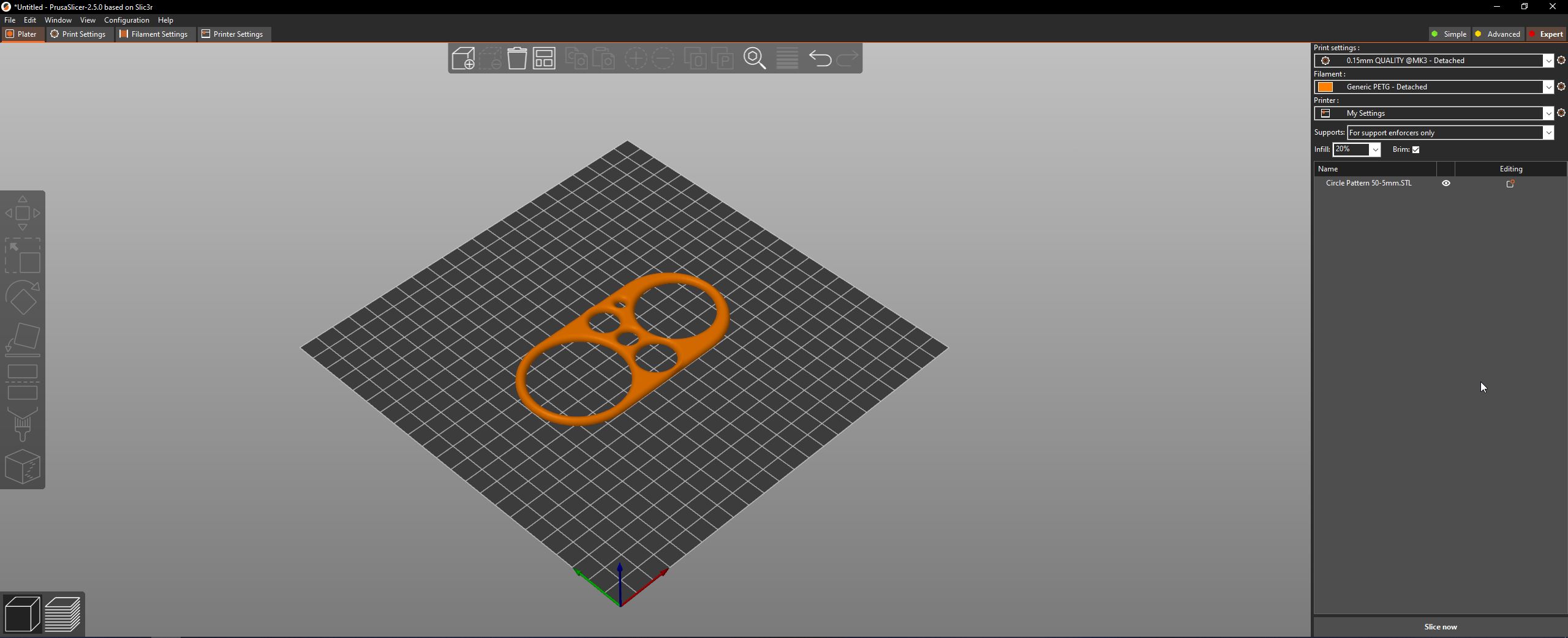 Miniatura 5 do modelo 3D Circle Pattern 50-5mm