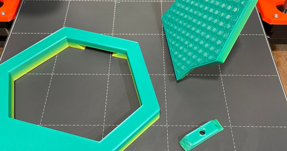 Hexagon shelf with Cleat by Shamalife Download free STL model