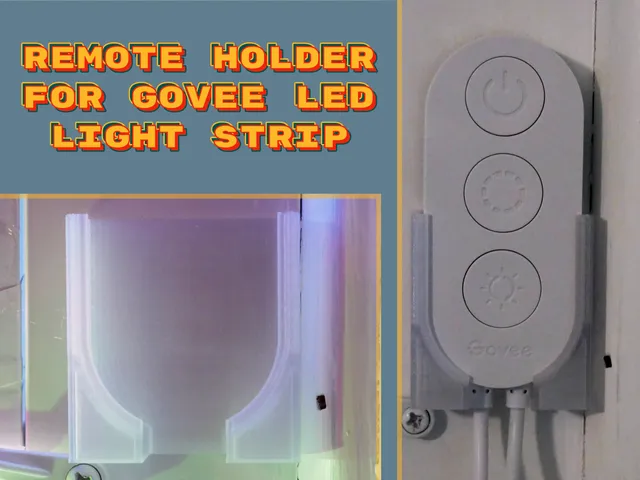 Remote holder for Govee LED light strip