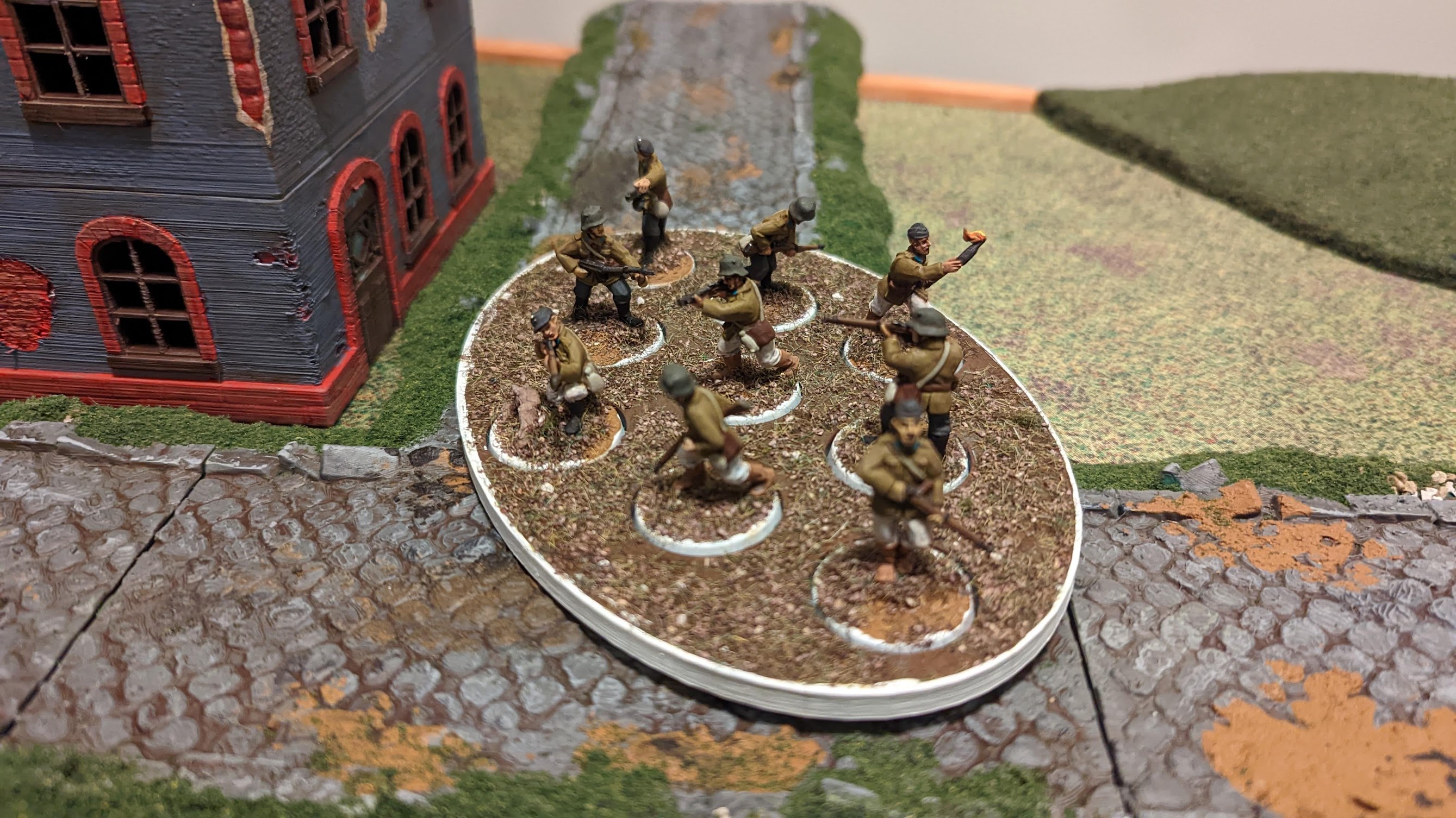 Unit Squad Base for 28mm Miniatures - For 7, 9, 10, 12 Man Squads