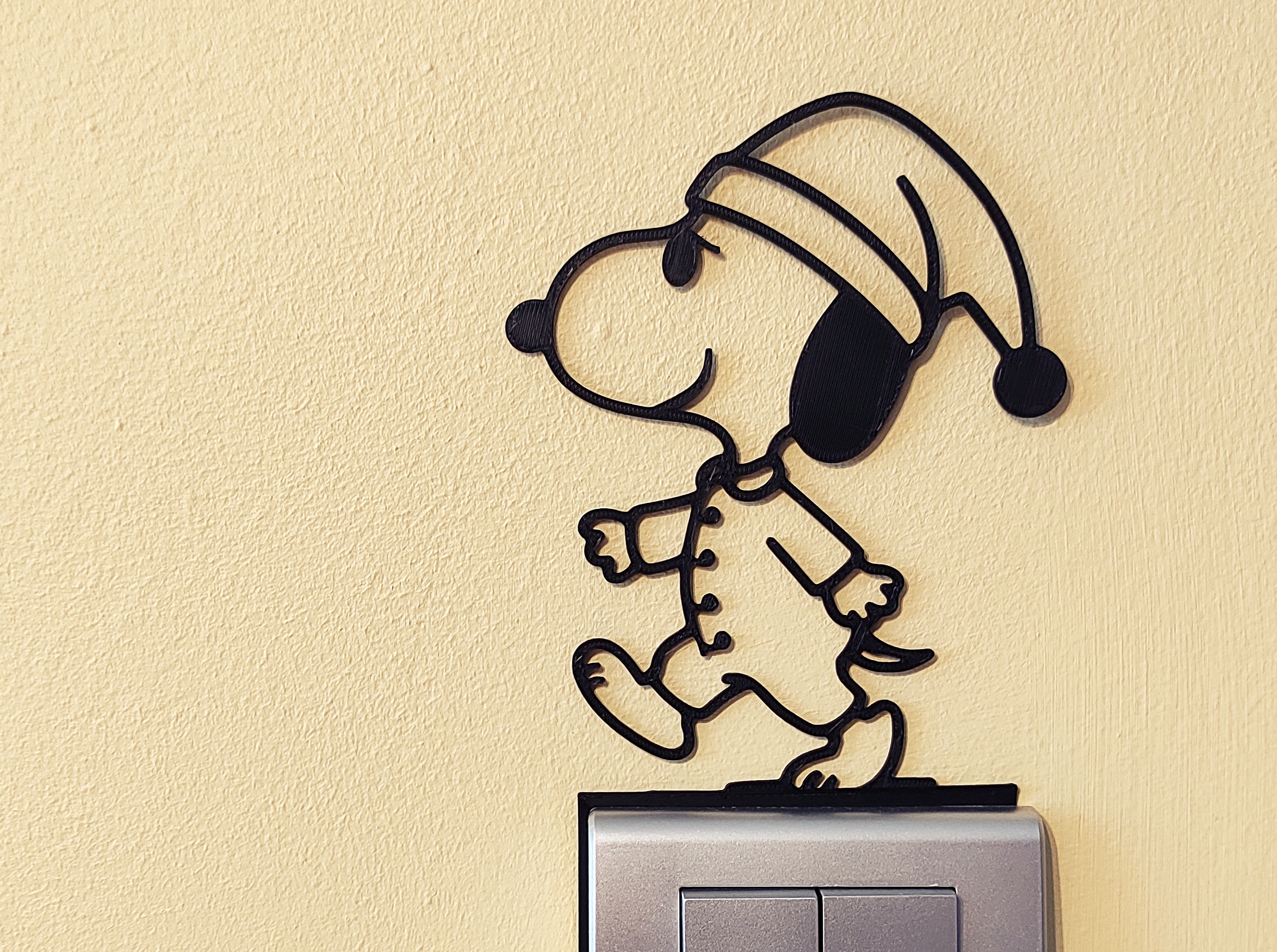Snoopy Light Switch / Outlet Decoration – 3D Printable Model 35