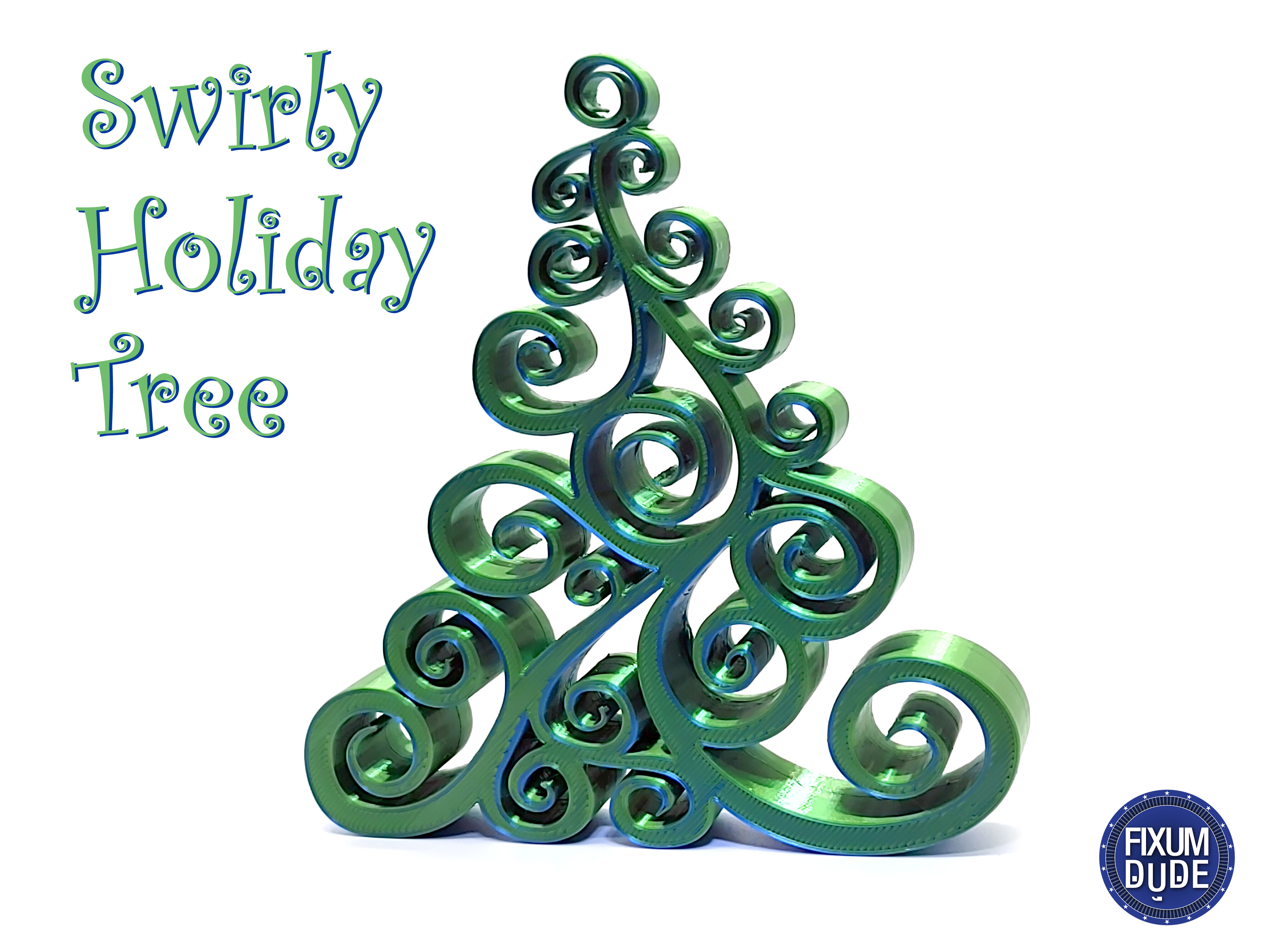Swirly Holiday Tree