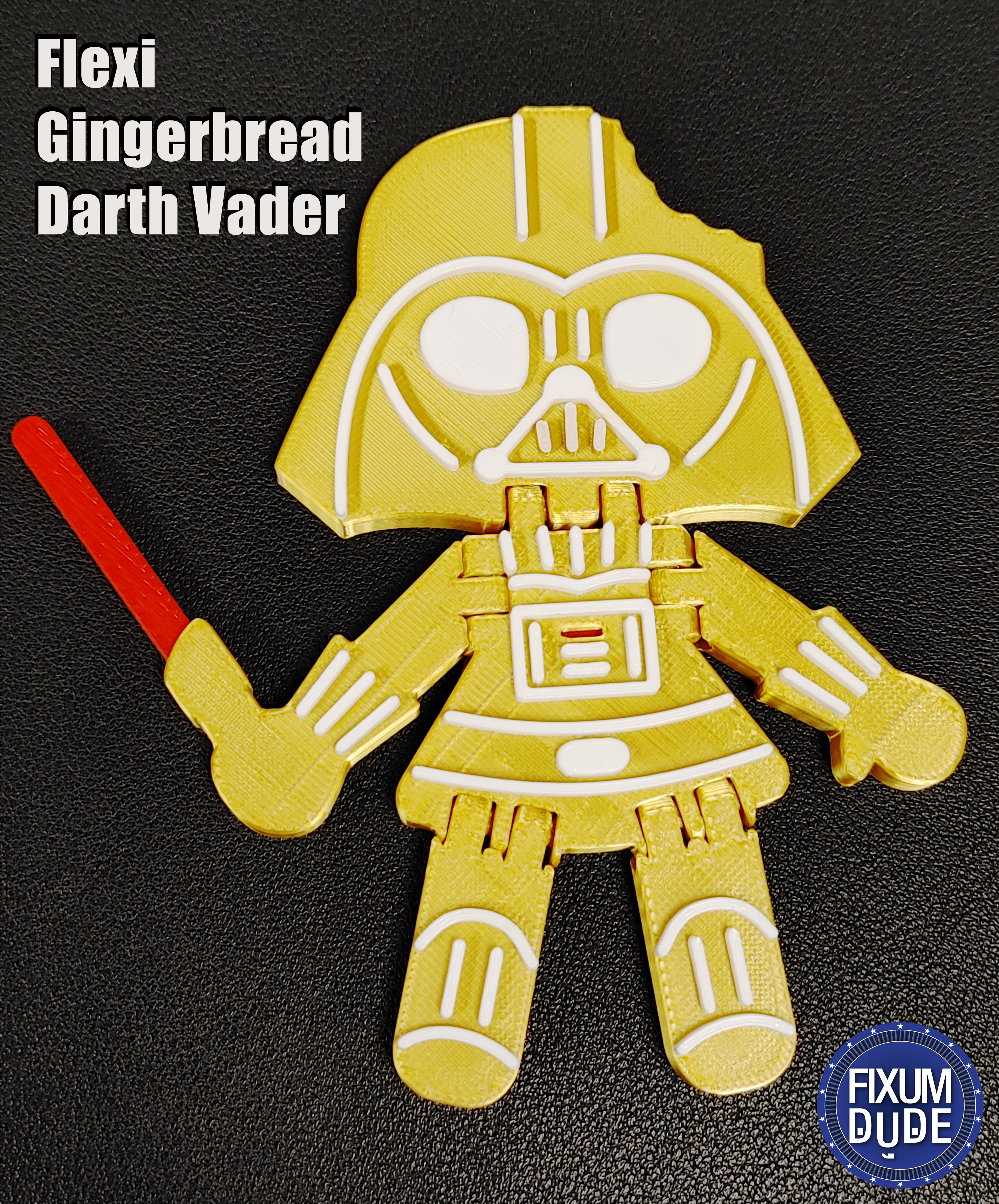 Miniatura 2 do modelo 3D Flexi Gingerbread Darth Vader