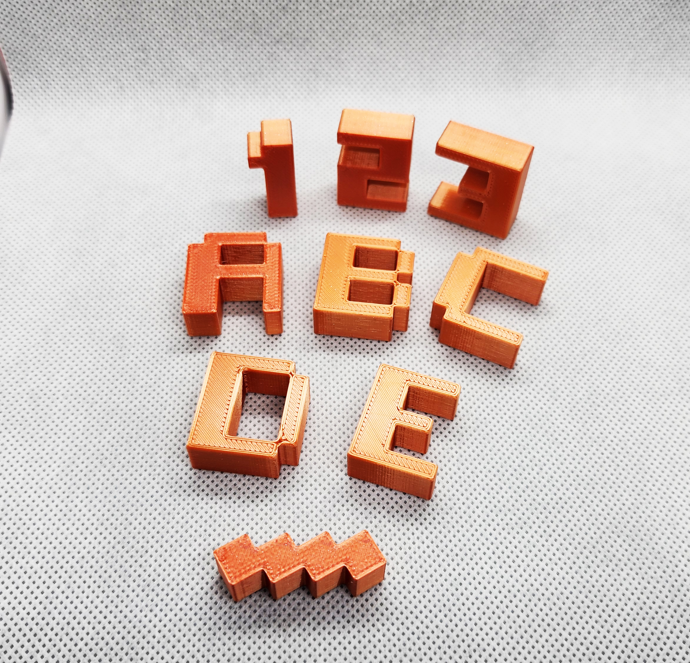 Miniatura 3 do modelo 3D 8-Bit Letters & Numbers Full Set