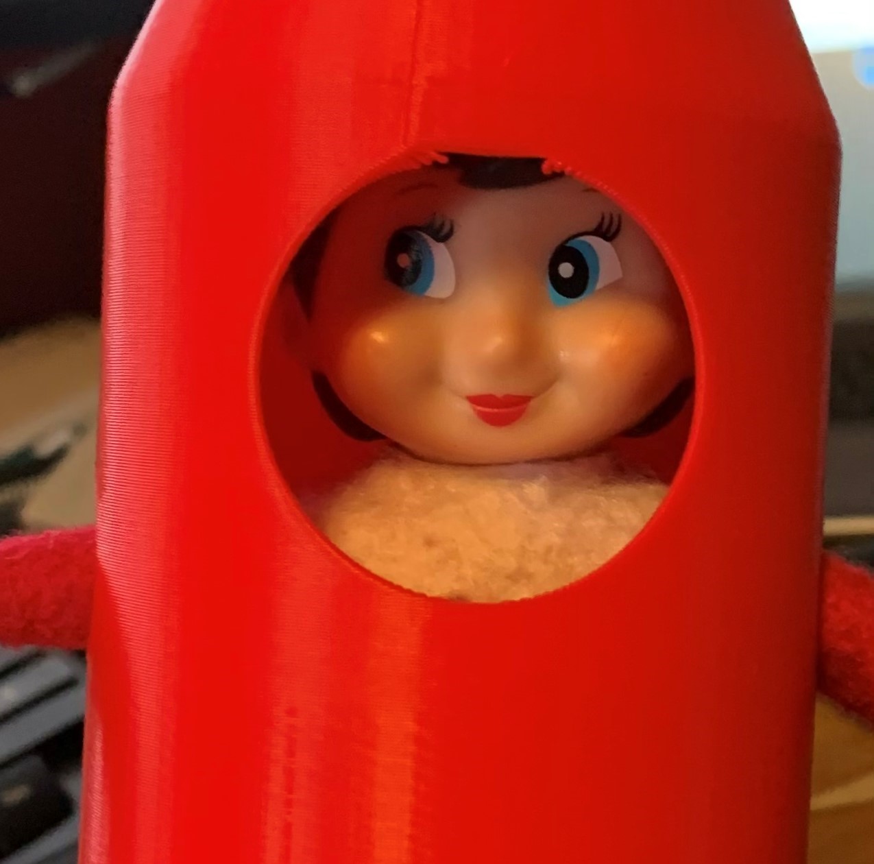 Elf on a shelf in a bottle