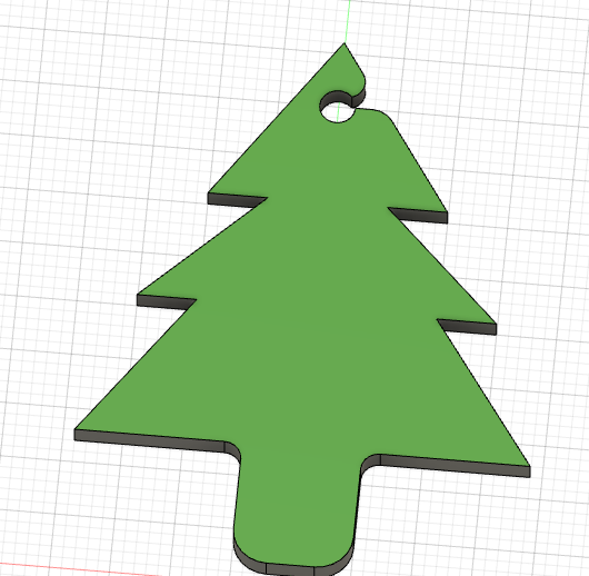 Christmas Tree Gift Tag: May be scaled, ironing is optional