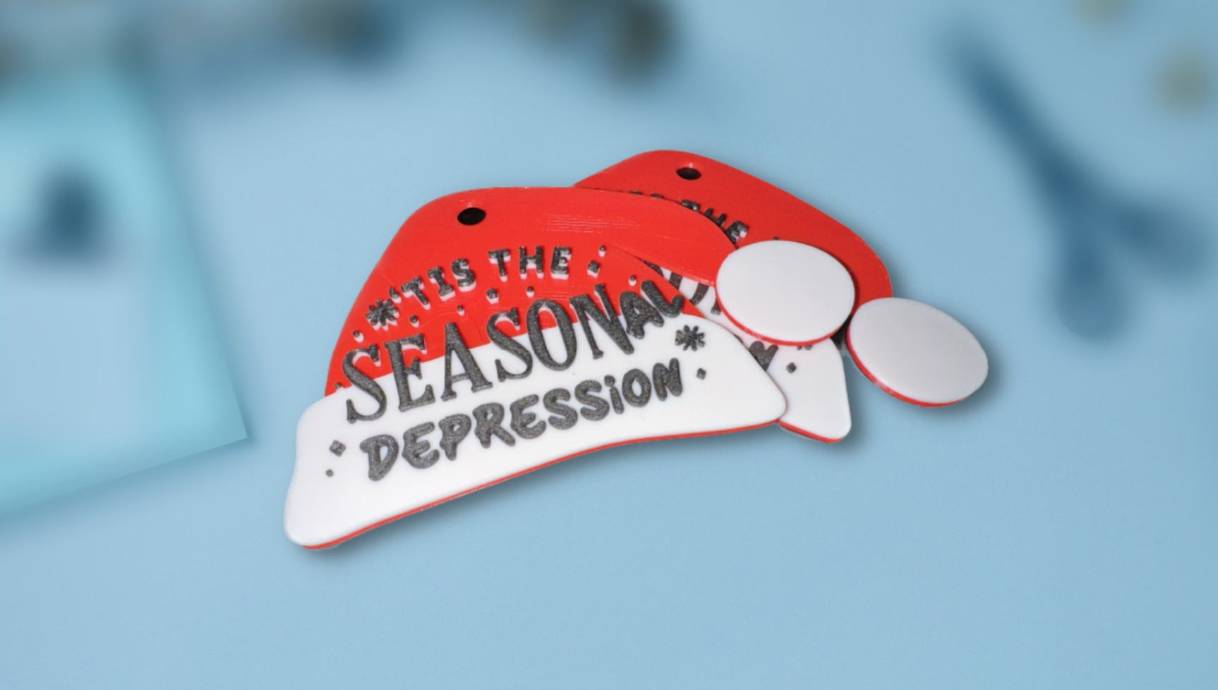 'Tis the Seasonal Depression Sign & Ornament