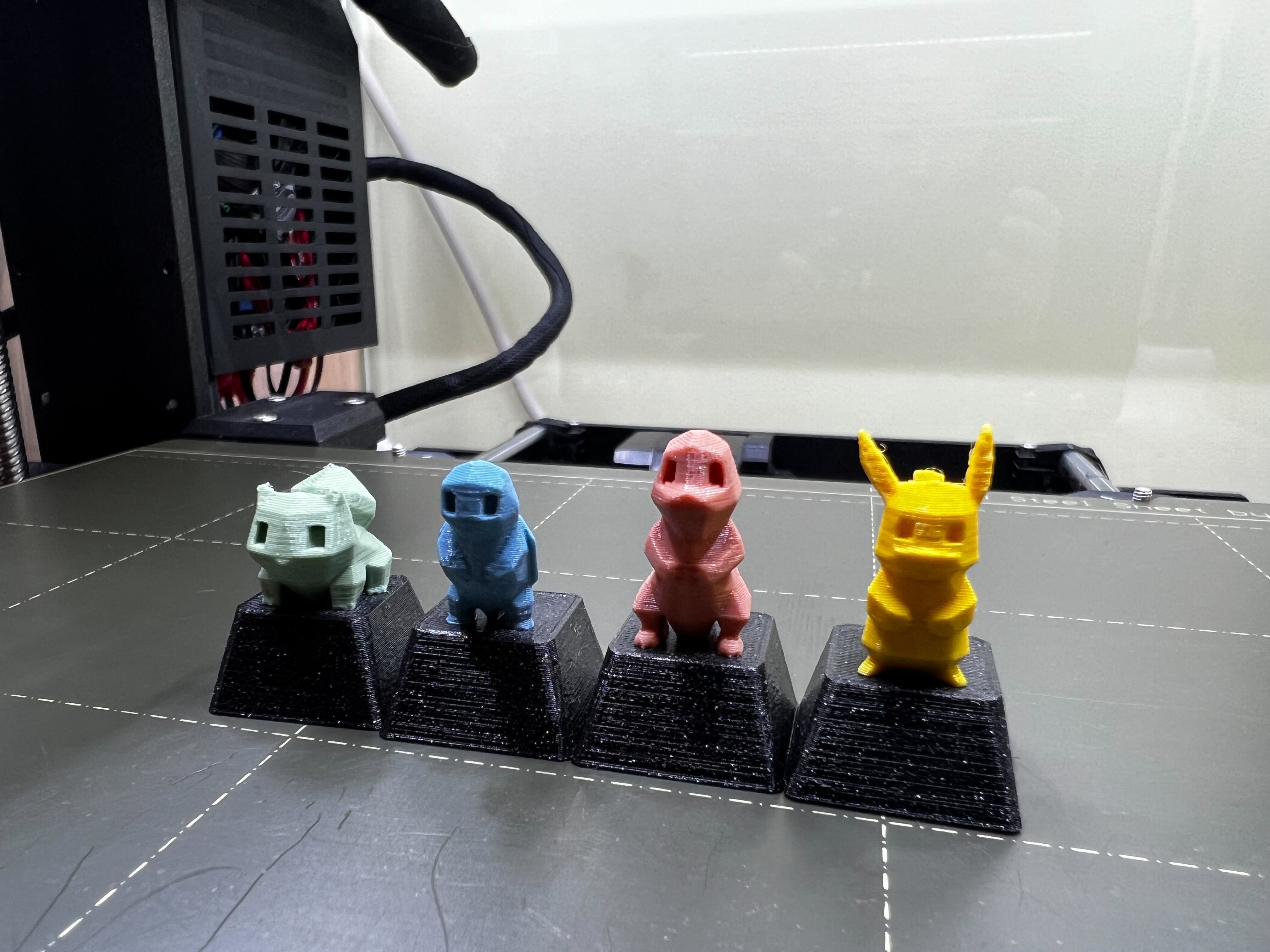 Miniatura 2 do modelo 3D Low-Poly Pokemon Keycaps