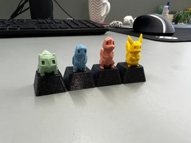 Low-Poly Pokemon Keycaps