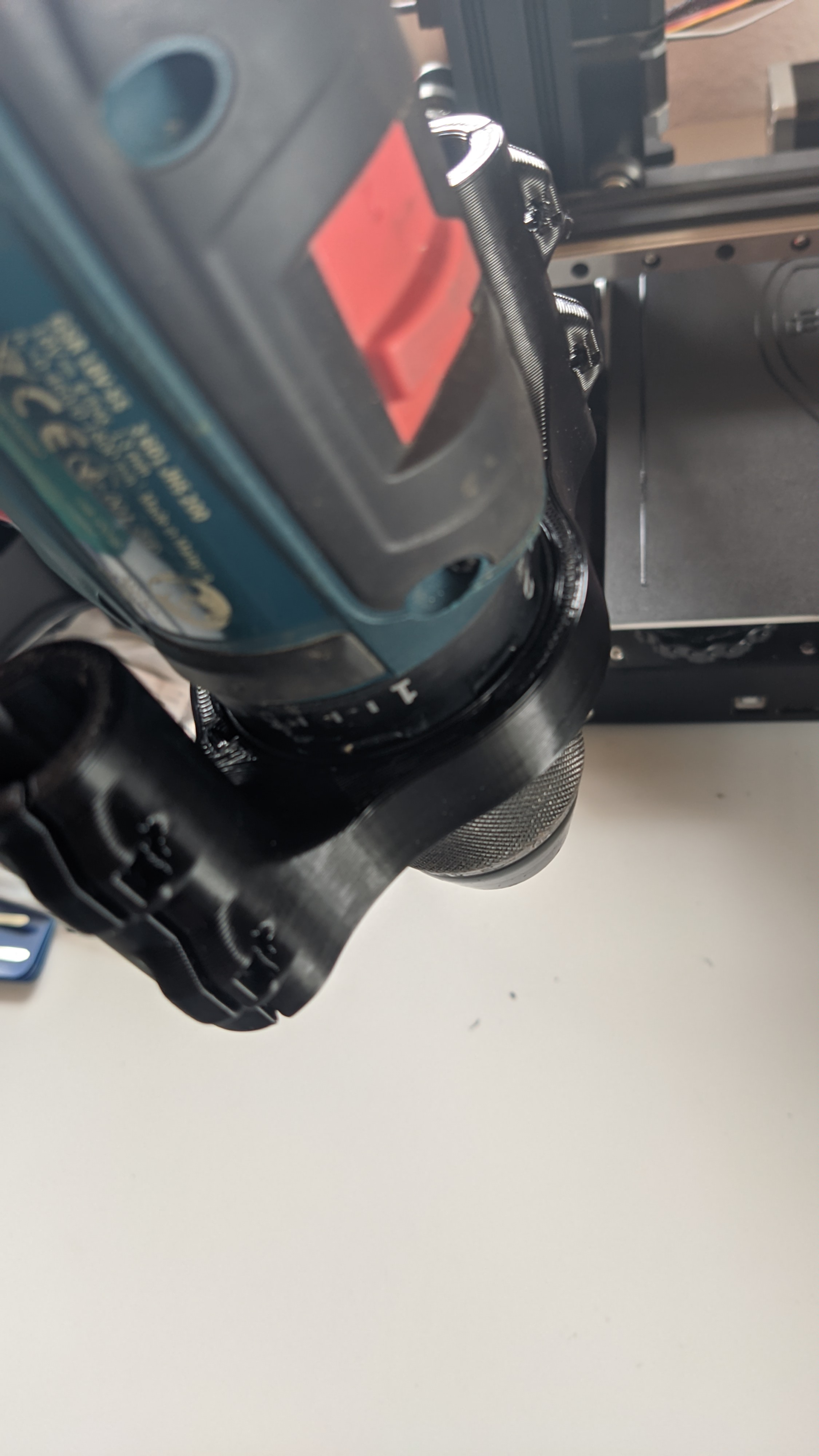 Perpendicular Drilling Jig Insert for Bosch GSR 18V55 by reichi