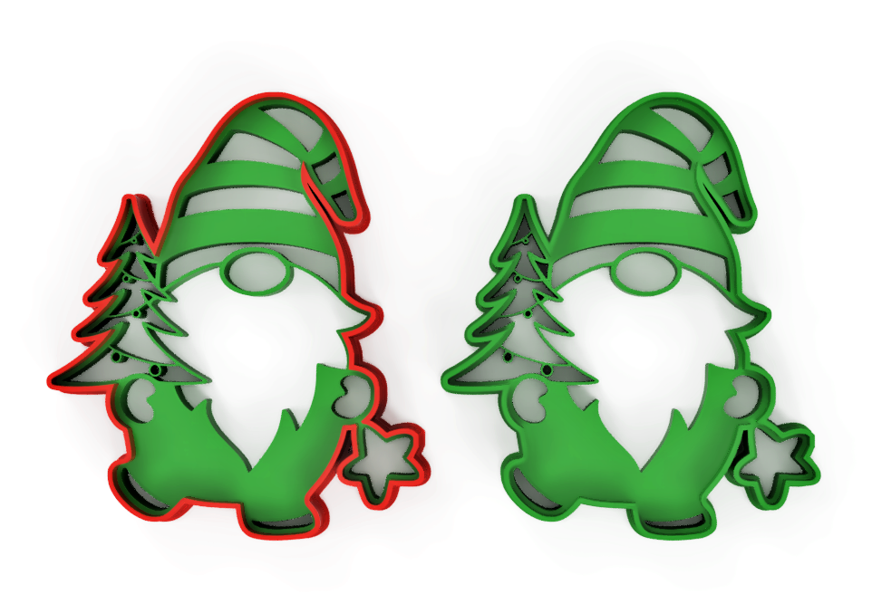 Christmas Gnome Cookie Cutter