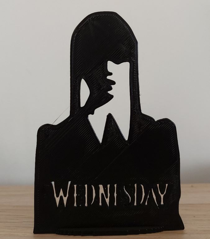 Wednesday silhouette standing by rav | Download free STL model ...