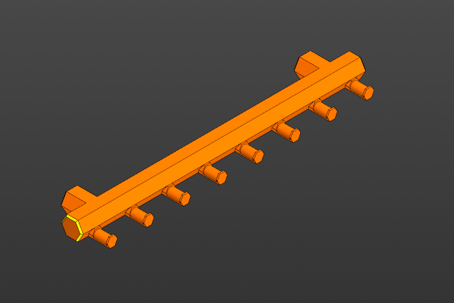 Hooks for honeycomb wall