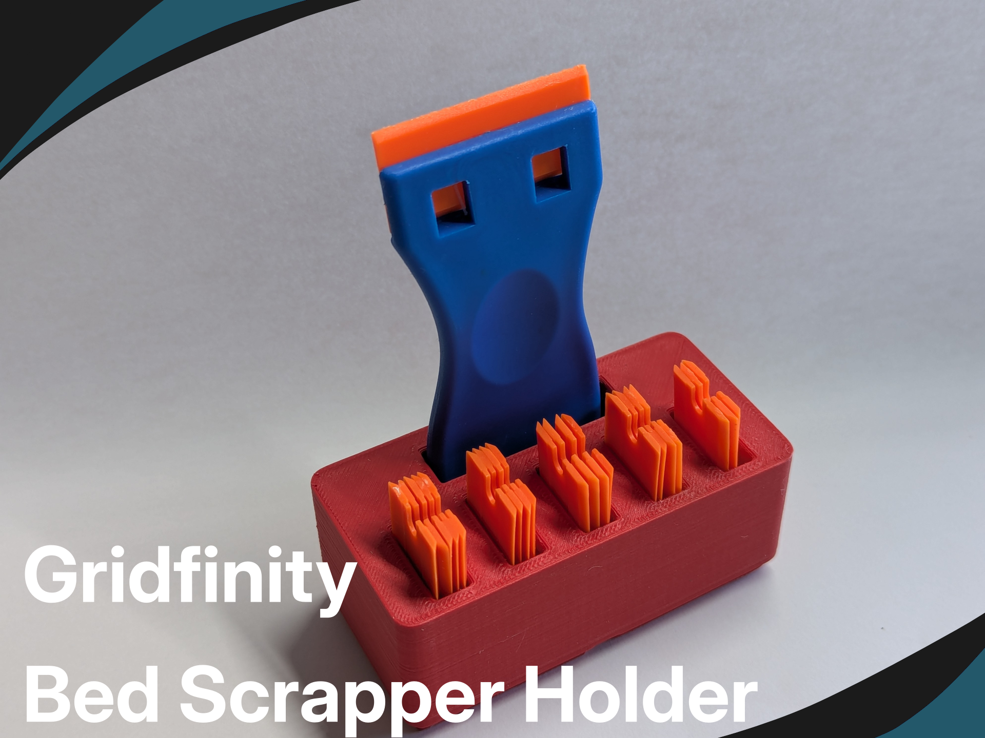 Gridfinity Bed Scraper holder