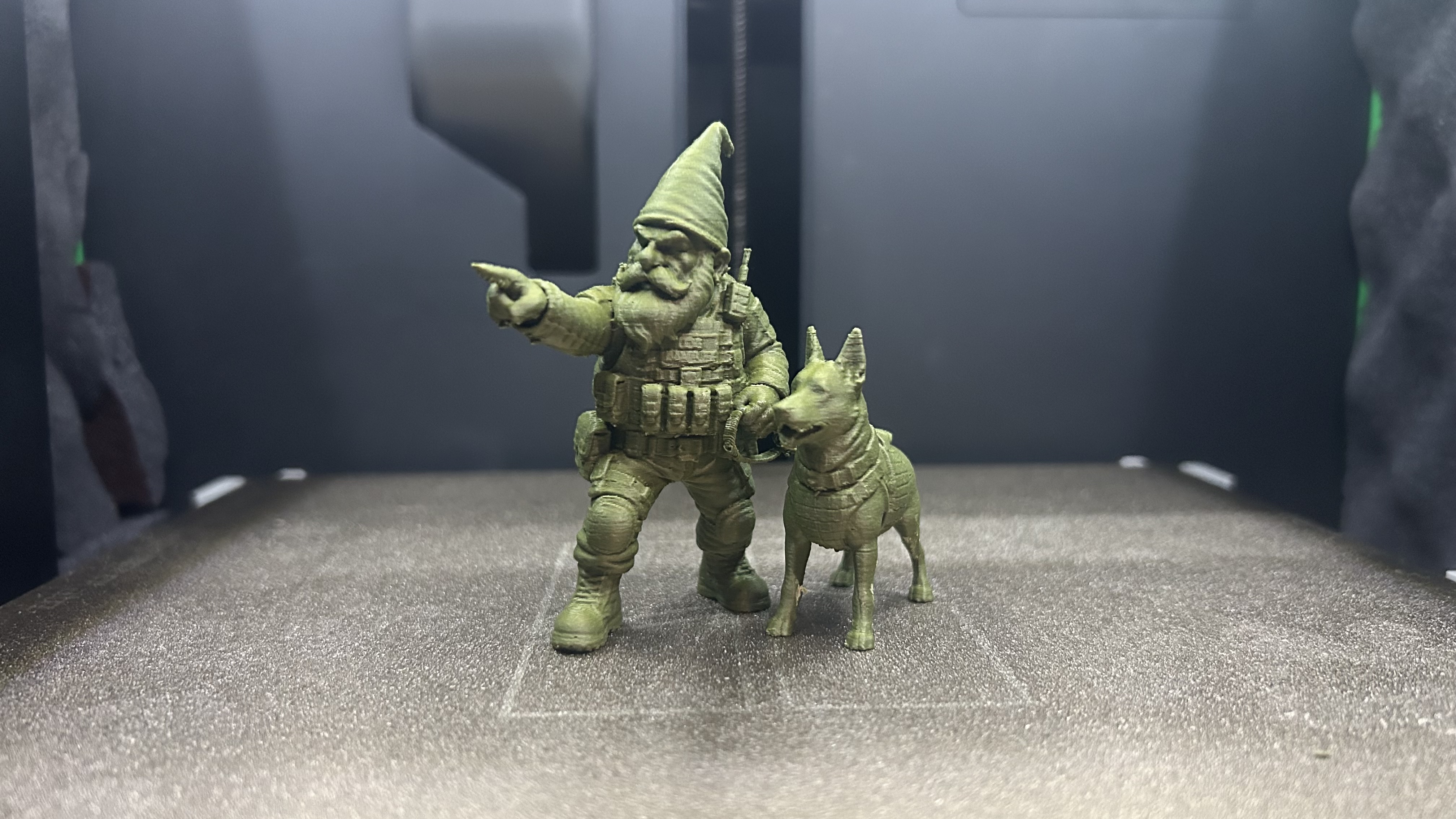 K9 Tactical Dog Handler Gnome