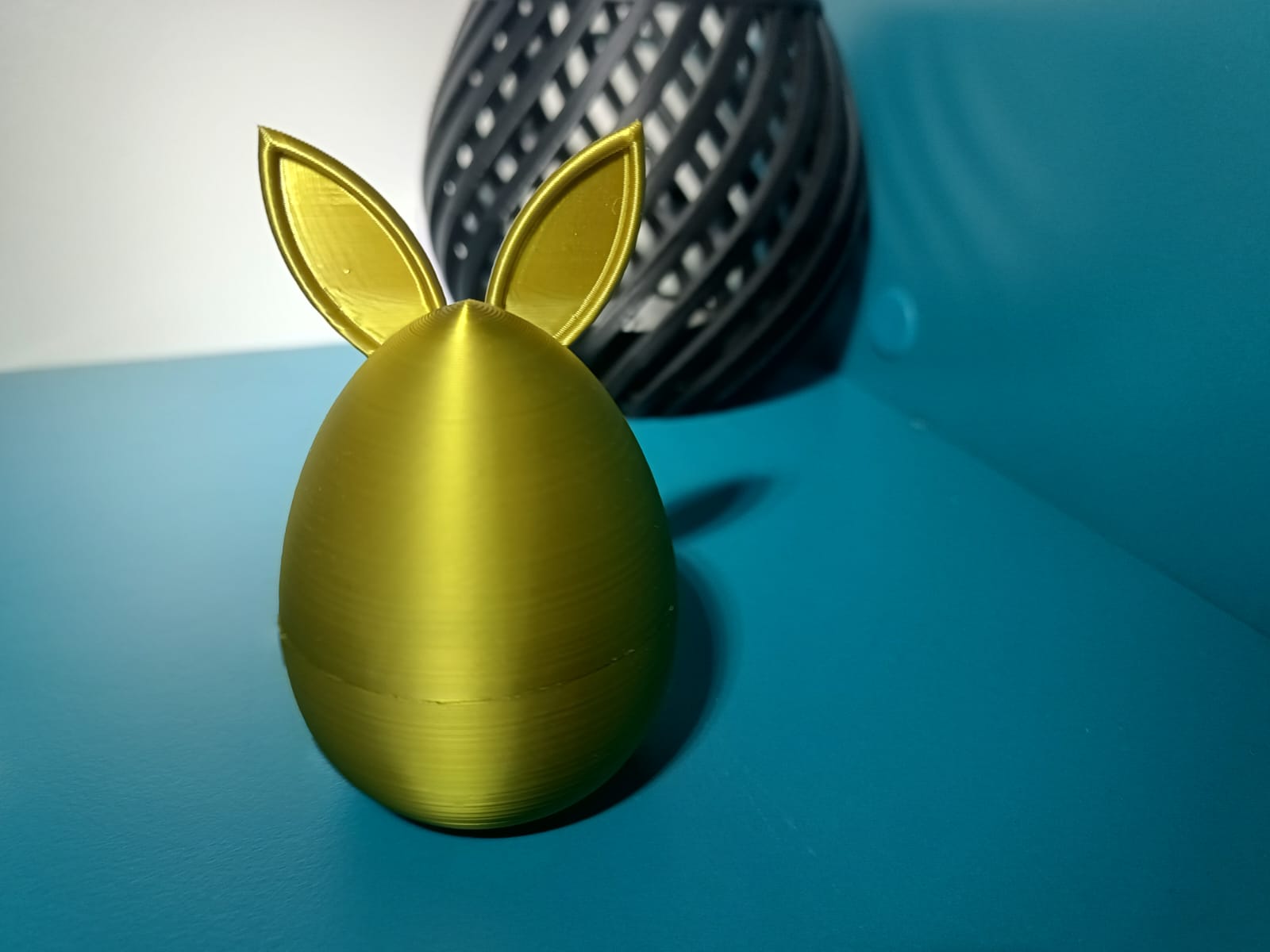 Miniatura 6 do modelo 3D Easter egg candy container with bunny ears