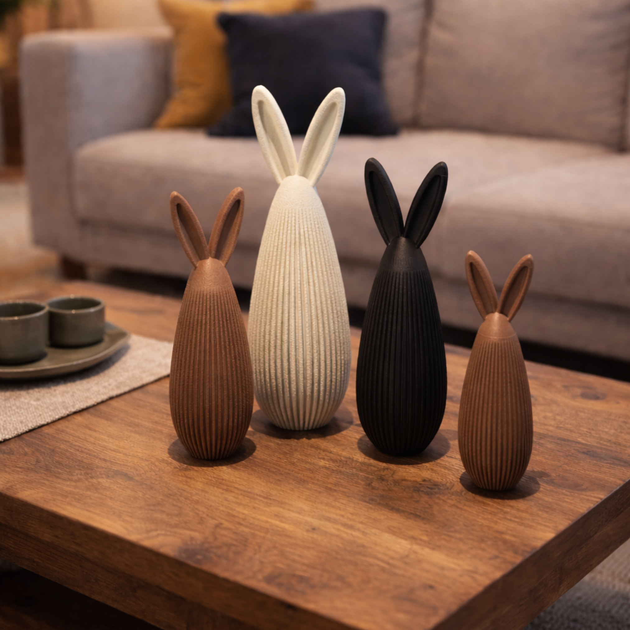 MODERN EASTER BUNNIES / BUNNY DECOR / MODERN EASTER DECOR / HOMEDECOR / DECOR / DECORATIONS