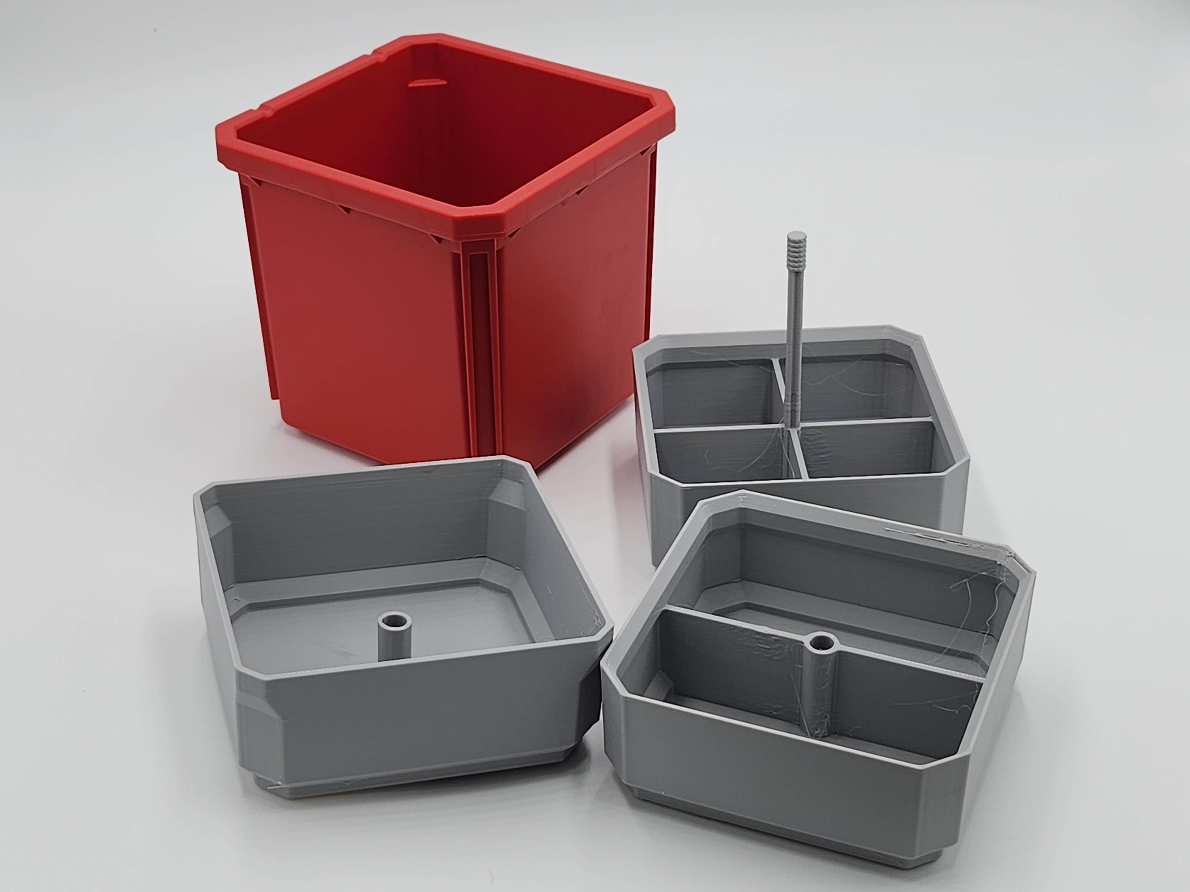 Packout medium organizer triple stack bin dividers