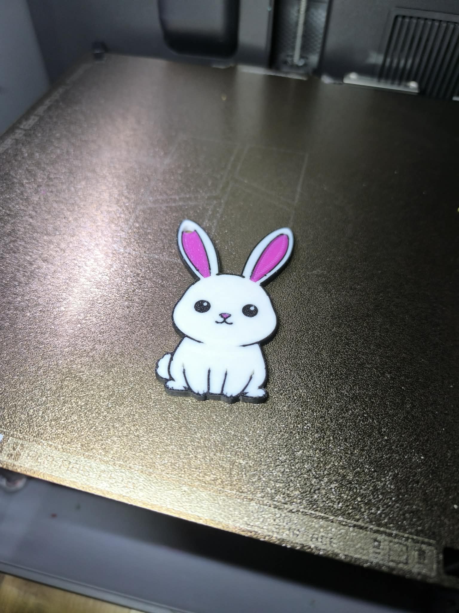 Miniatura 2 do modelo 3D Cute rabbit keychain