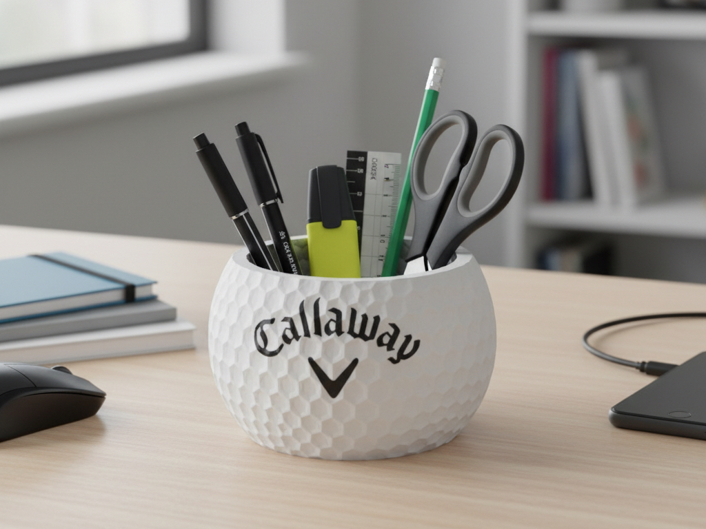 Callaway Golf Ball Pen Pot / Desk Organiser
