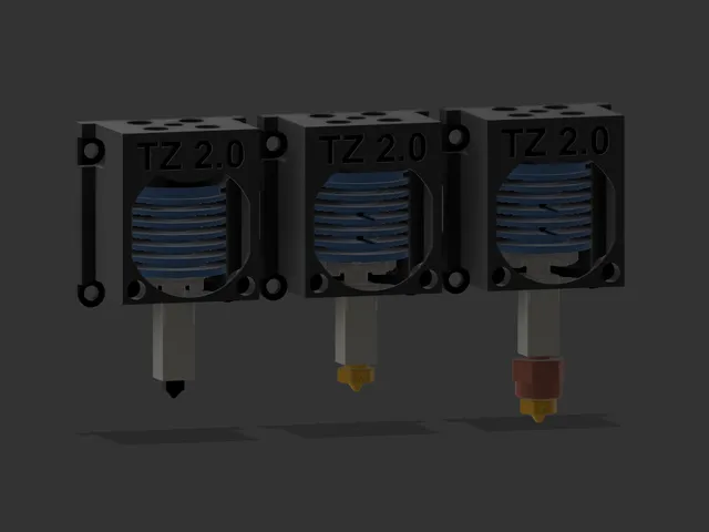 Ender 3 NG V1.2 - TZ V6 2.0 mount /w v6 nozzle variation