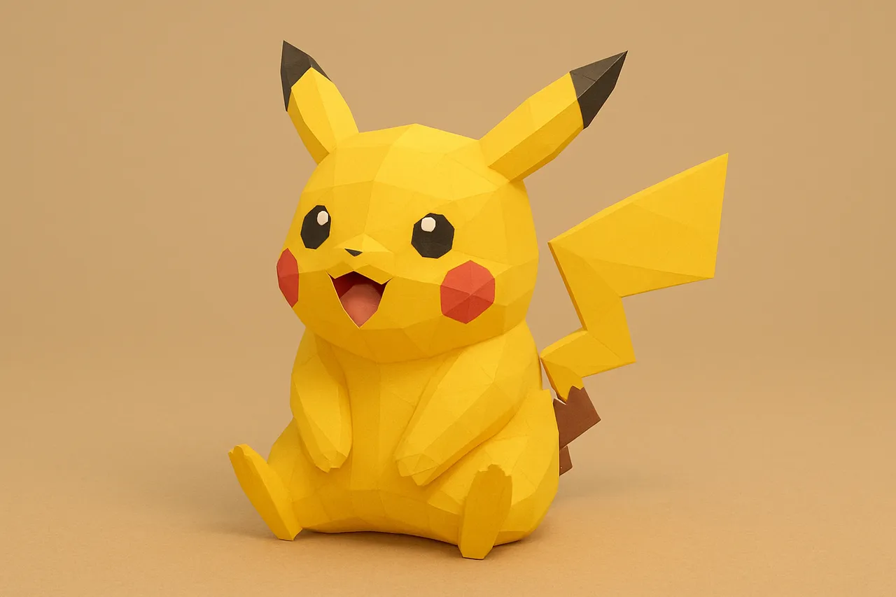 025 Pikachu – Low Poly Pokémon by ProjectPokemon | Download